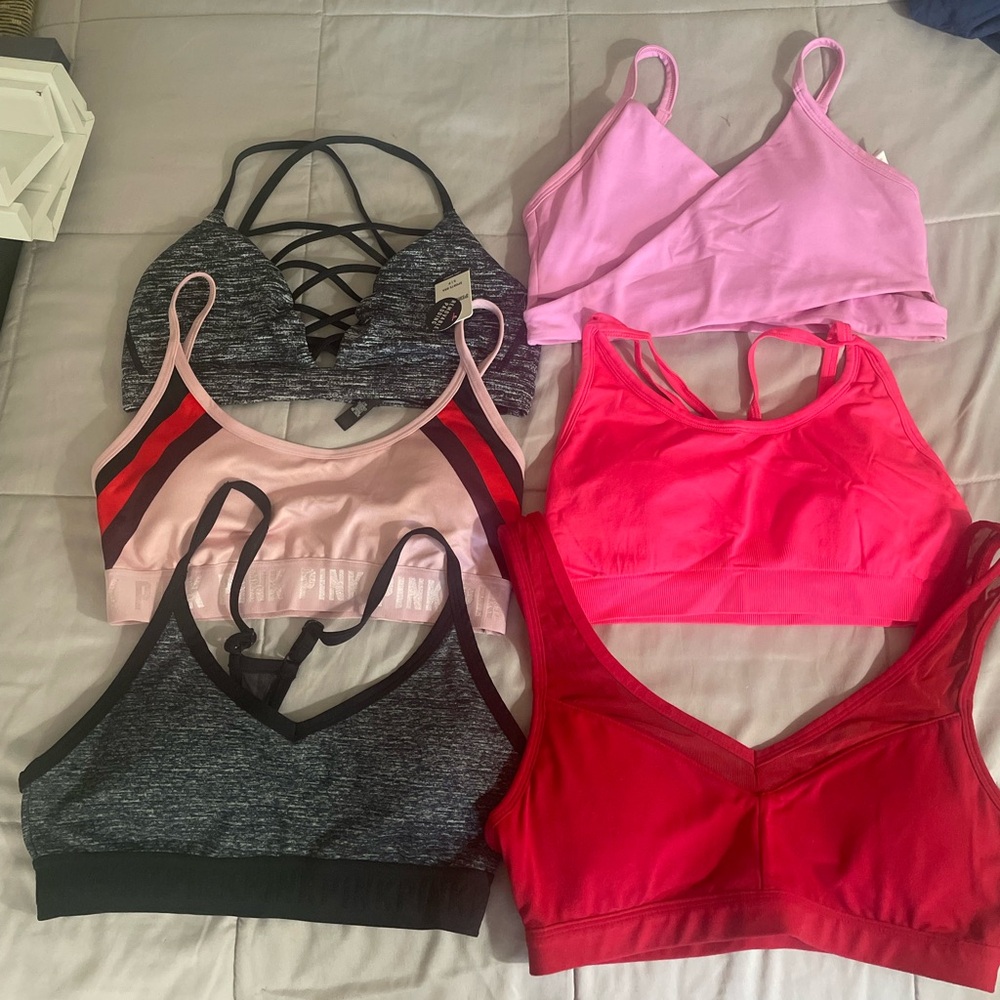 Assorted sports bras